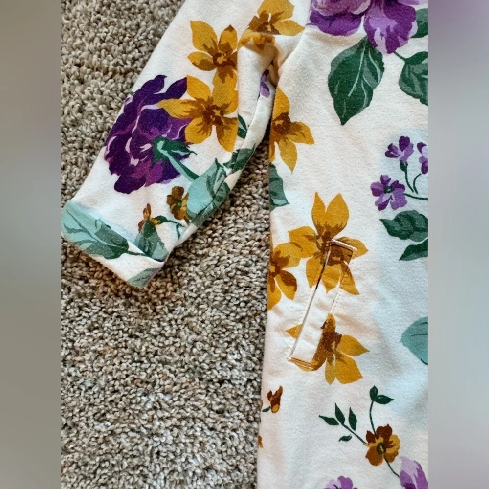 Old Navy baby girl dress long sleeve fall dress floral pockets size 12-18 months